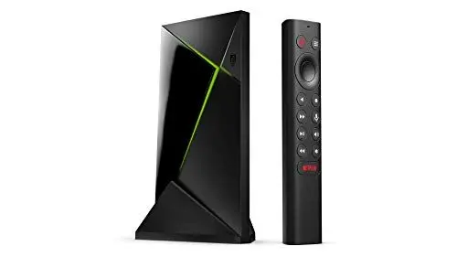 Produktbild: NVIDIA SHIELD Android TV Pro Multimedia Player·· 4K HDR Filme, Live Sport, Dolby Vision-Atmos, KI-unterstützte Video-Hochskalierung, GeForce NOW Cloud Gaming, Google Assistant integriert