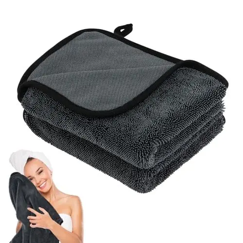 Produktbild: NVIYAM 2 Stück Shiny Bath Trockentuch 40x60cm, Shiny Wipes Tücher Saugstark, Mikrofasertuch, Duschkabinen Tuch zum Wasser Abziehen in Bad