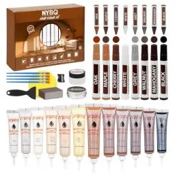 Produktbild: NYBQ Laminat Reparaturset, 41 Stücke Holz Parkett Reparaturset für laminatboden, Holzkitt, Möbel Reparatur set-stellt jede Holzoberfläche wieder her, Kratzer, für Holztüren, Tische, Schränke