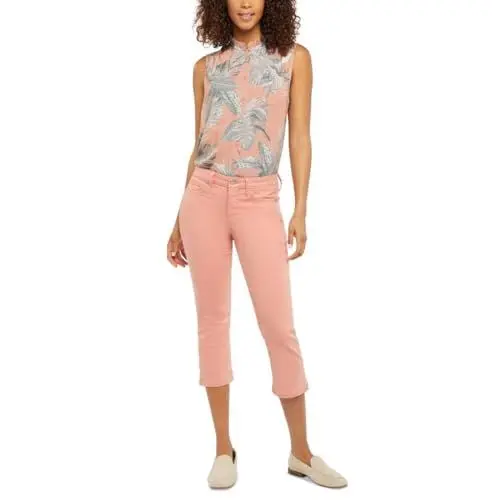 Produktbild: NYDJ Damen Chloe Capri DN Slits Jeans, Terra Cotta, 34