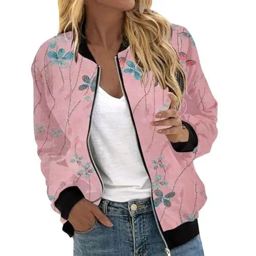 Produktbild: Cargojacke Damen Frühjahrs Jacken Damen Hardshelljacke Damen Wasserdicht Transitional Jacket Women Jacke Elegant Damen Nylon Jacke Damen Blouson Damen Fruehling Befristetes Angebot