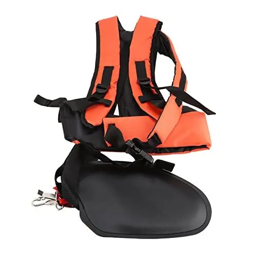 Produktbild: Nylon Trimmer Harness Strap Schultergurt Gurt Doppelschultergur, Verstellbarer Rasentrimmer-Gurt Universal für Hochleistung-Sense, Freischnitt-, Heckenscheren