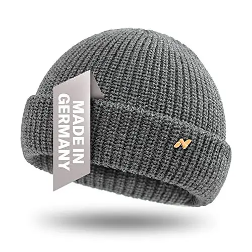 Produktbild: NYTTED® Troyer Mütze Damen & Herren - Made in Germany - Fisherman Beanie aus 100% feinster Schurwolle I Winter Mütze Herren I Troyer Damen Troyer Herren I Fischermütze Herren