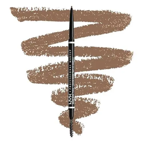 Produktbild: NYX Professional Makeup Augenbrauenstift, Micro Brow Pencil, Beidseitig mit ausdrehbarem Augenbrauenstift und Bürstchen, Vegane Formel, Farbton: Taupe