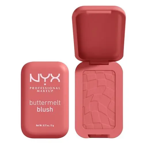 Produktbild: NYX Professional Makeup Buttermelt Blush, Cremige Textur mit Shea Butter, Mandelbutter & Mangobutter, Einfach zu verblenden für einen frischen Look, Farbe: 09 Feeling Butta