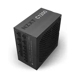 Produktbild: NZXT C1200 PSU - 1200 Watt Gaming PC Netzteil - ATX 3.0 - PCIe 5.0 12VHPWR Anschluss - 80 Plus Gold Effizienz - Voll Modular - Zero Fan Mode - Schwarz ummantelte Kabel - 10 Jahre Garantie - Schwarz