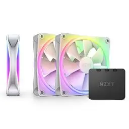 Produktbild: NZXT F120 RGB Duo Triple Pack - 3 x 120mm doppelseitiger RGB-Lüfter mit RGB-Controller – 20 einzeln adressierbare LEDs – Ausgeglichener Airflow und statischer Druck – Weiß