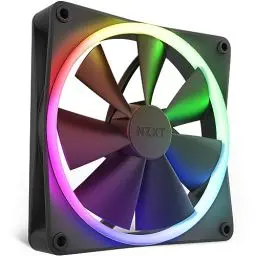 Produktbild: NZXT F140 RGB Fans - RF-R14SF-B1 - Erweiterte Anpassung der RGB-Beleuchtung – Flüsterleise Kühlung – Single (RGB-Lüfter und Controller ERFORDERLICH & NICHT ENTHALTEN) -140mm-Lüfter – Schwarz