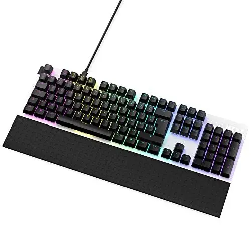 Produktbild: NZXT Function Mechanische PC Gaming Tastatur - beleuchtet - lineare RGB Schalter - MX kompatible Schalter - Hot Swap - Robustes Aluminium Cover - Mechanical Gaming Keyboard | FR (AZERTY) Weiß
