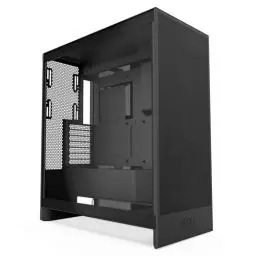 Produktbild: NZXT H7 Flow | Mid-Tower-ATX-Airflow-Gehäuse | Bis zu 3 x 120-mm-Lüfter im Boden zur direkten GPU-Kühlung | 3 x 120-mm-Frontlüfter | 420-mm-Kühler-Trägerplatte vorn | Kabelmanagement | Schwarz
