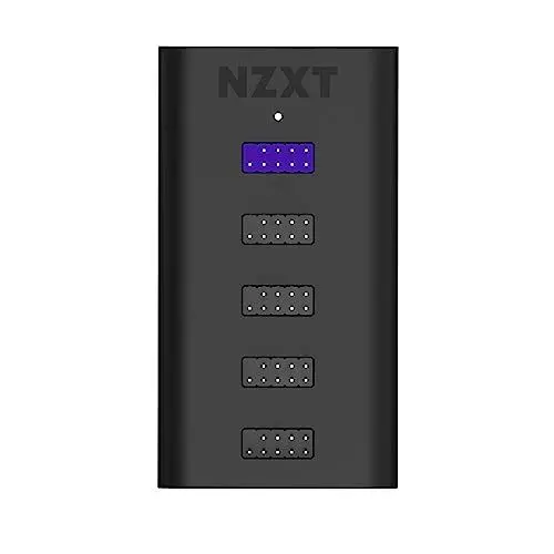 Produktbild: NZXT Interner USB-Hub 3 - AC-IUSBH-M3 - 4 interne USB 2.0 Anschlüsse - 3M Dual Lock Bänder - Magnetisches Gehäuse - Plug and Play