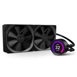 Produktbild: NZXT Kraken Z63 280 mm - RL-KRZ63-01 - AIO RGB CPU Liquid Cooler - Customizable LCD Display - Improved Pump - Powered by CAM V4 - RGB Connector - Aer P 140 mm Radiator Fans (2 Included)