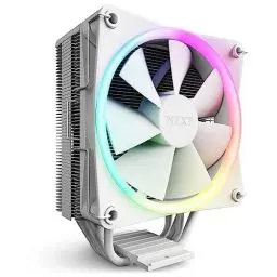 Produktbild: NZXT T120 RGB Air Cooler - RC-TR120-W1 - RGB CPU Luftkühler - 120mm RGB Lüfter - Direktkontakt Technologie - 4 Kupfer-Heatpipes - Optional 2 Lüfter möglich - passend für Intel und AMD Sockel - Weiß