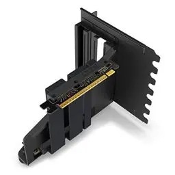 Produktbild: NZXT Vertical GPU Mounting Kit - AB-RH175-B1 - 175 mm PCIe 4.0x16 Riser-Kabel – GPU-Halterung – Robuste Stahlhalterung – Nur kompatibel mit Gehäusen der H5-, H7- und H9-Serie - Schwarz