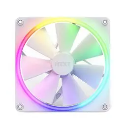 Produktbild: NZXT F140 RGB Fans - RF-R14SF-W1 - Erweiterte Anpassung der RGB-Beleuchtung – Flüsterleise Kühlung – Single (RGB-Lüfter und Controller ERFORDERLICH & NICHT ENTHALTEN) -140mm-Lüfter – Weiß