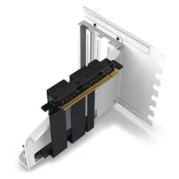 Produktbild: Nzxt Vertical GPU Mounting Kit-AB-RH175-W1-175 mm PCIe 4.0x16 Riser-Kabel – GPU-Halterung Robuste Stahlhalterung, Schwarz/Weiß