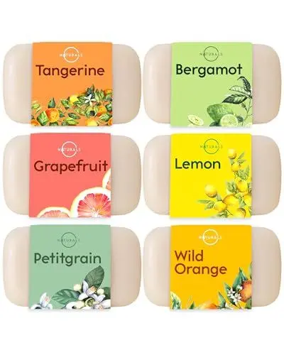Produktbild: O Naturals 100% Natürliche und Biologische Barseife - Festes Duschgel Naturkosmetic Dusch Seife Vegan Zitrus Seife Hände Gesicht Körper mit Vitamin C & E Hydratiert die Haut