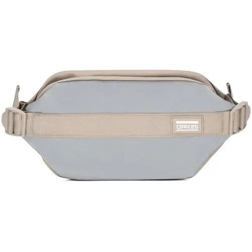 Produktbild: OAK25 Bauchtasche Damen & Herren Beige - Carry All Sling - Hüfttasche für Sport Outdoor Stadt - Reflektierende Fahrrad Gürteltasche - Crossbody Bag mit Gurt - Wasserabweisend