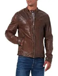 Produktbild: Oakwood Herren Lederjacke Echtleder 60901, Gr. Medium (Herstellergröße: M), Braun (Marron)