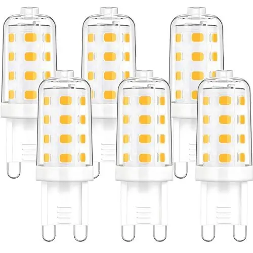 Produktbild: Oaomi G9 LED Lampe Warmweiß 3000K, LED Leuchtmittel 3W Entspricht Ersetzt 40W Halogenlampe 30W-40W, glühbirne Kein Flackern,Nnicht Dimmbar Leuchtmittel G9
