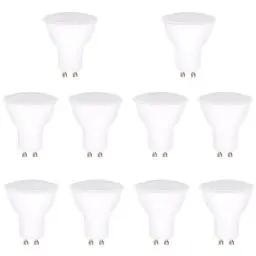 Produktbild: Oaomi led lampe GU10 LED 2700K 5W Ersetzt 50W Halogen Leuchtmittel GU10 LED Warmweiss,10er Pack, Nicht Dimmbar Reflektorlampen, Flimmerfrei Strahler, Abstrahlwinkel 120° Spot Birnen(GU10-1)