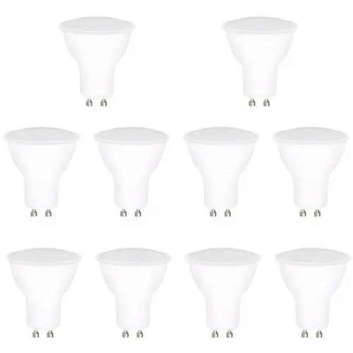 Produktbild: Oaomi led lampe GU10 LED 2700K 5W Ersetzt 50W Halogen Leuchtmittel GU10 LED Warmweiss,10er Pack, Nicht Dimmbar Reflektorlampen, Flimmerfrei Strahler, Abstrahlwinkel 120° Spot Birnen(GU10-1)