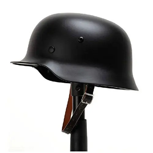 Produktbild: OAREA WW2 Deutscher M35 Stahlhelm WWII Schutzhelm Hochfester Stahl Weltkrieg 2 Helm mit Lederfutter