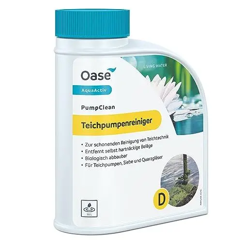Produktbild: OASE 43146 AquaActiv PumpClean 500 ml - Teichpumpenreiniger, reinigt Teichtechnik, wie Pumpen, Siebe, Quarzgläser, chlor- und essigfreie Pumpenreiniger, Silber