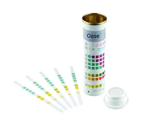 Produktbild: OASE 50570 AquaActiv QuickSticks 6 in 1 (50 Stück) - Wasseranalyse Teststreifen für Teichwasser aus Gartenteich Fischteich Koiteich Schwimmteich Pool
