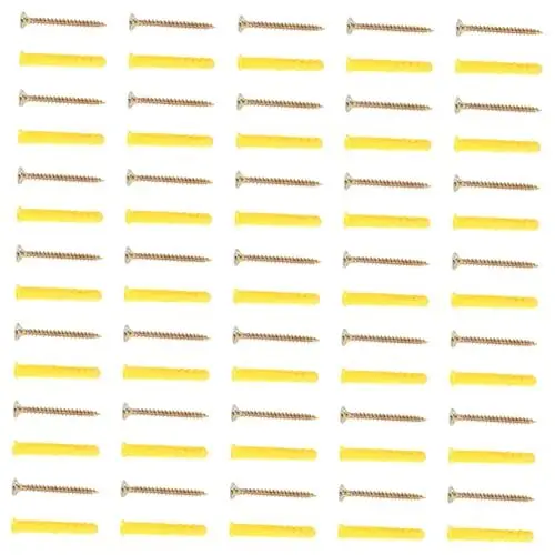 Produktbild: OATIPHO Drop in Assisted Pegs 100 Sätze Spreizdübel Betonanker Stahlanker Gelb *40