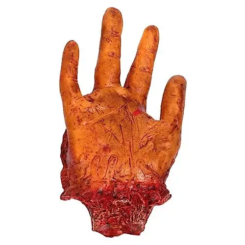 Produktbild: OATIPHO 1Stk Halloween knifflige Brotdose mit abgetrenntem Finger Spielzeug für den menschlichen Körper gefälschte Leichenstütze Ornament Lunch-Box gefälschte abgetrennte Hand Knochen Pu