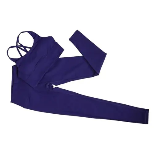 Produktbild: OATIPHO Yogahosen Für Damen Leggings Mit Hoher Taille Und - Mit Gekreuztem Rücken Für Das Training Im Fitnessstudio