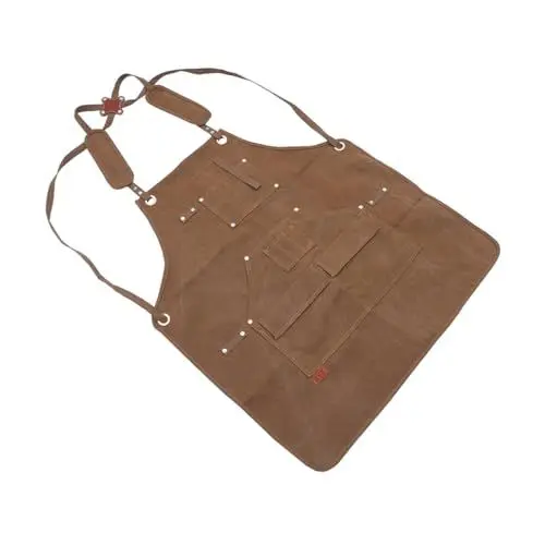 Produktbild: OATIPHO Herren Arbeitsschürze Multi-pocket Canvas Overalls Gärtner Winzer Friseur Schürze
