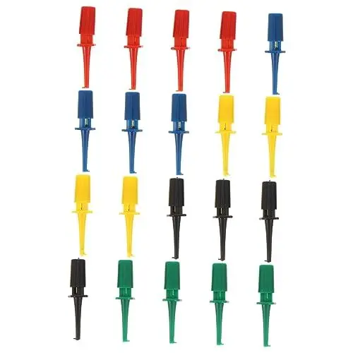 Produktbild: OATIPHO Testerhaken Für Elektronische Tests 20-teiliges Rundes Testclip-set Und Sicher Für Den Laborgebrauch