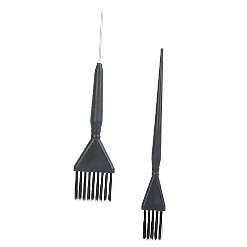 Produktbild: OATIPHO 2stücke Haarfärbepinsel Mit Ansatzkamm-applikator Farbpinsel Haarfärbemittel Aus Pp Und Edelstahl Leicht Zu Reinigen Und Tragbar Für Und Friseurgebrauch
