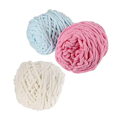 Produktbild: OATIPHO 3 STK Wollknäuel Garn Für Babydecken Häkelprojekt-Kits Garn Zum Häkeln Häkeldecke Stricken Riesiges Voluminöses Garn Strickgarn Für Decken Geflochtenes Seil Baumwolle Dicht Kind