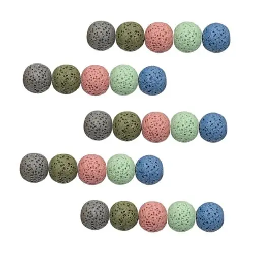 Produktbild: OATIPHO Spacer Charms 50 Stück Vulkanische Lose Perlen Zum Basteln Hautfreundliches Material