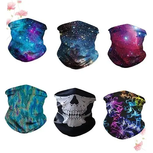 Produktbild: OATIPHO 6St sportliche Gesichtsmaske mundschutzmasken mouth mask Sonnenschutz Schal opmasken Dehnbares Gewebe bandana stirnband Gesicht Hals Gamasche Kühlmaske sonnenfester Halswärmer
