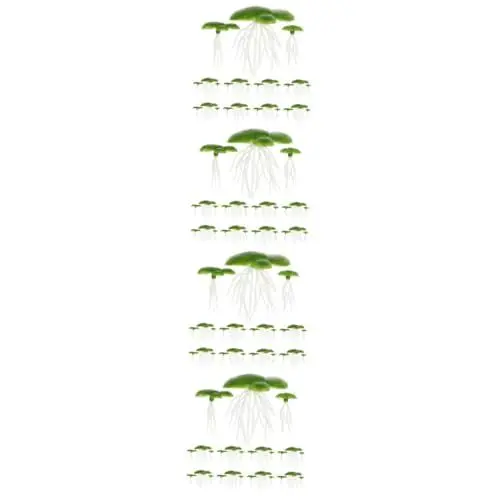 Produktbild: OATIPHO 8 Packungen künstliche Wasserlinsenpflanze Aquarium-Simulationsanlage Wasser- Tank kunstpflanze schwimmpflanzen Wasserpflanze mit Kunststoffwurzeln Zierpflanze für Aquarien Plastik