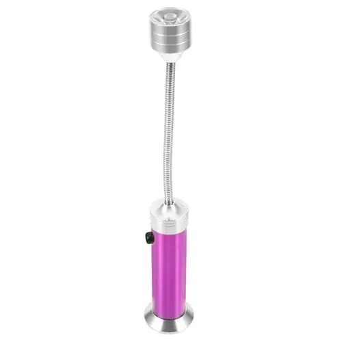 Produktbild: OATIPHO Grilllichter für Grill biegbare Taschenlampe Wachstumslampen Lichter anbauen Flexible Nackenlampe flexible Taschenlampe Flexible LED-Taschenlampe magnetisch Schlauch Violett