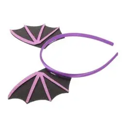 Produktbild: OATIPHO Halloween Stirnband mit Fledermausflügeln Leichtes Stoffhaarband Teufel Design für Erwachsene für Kostüm Cosplay Themenpartys und Foto Shootings