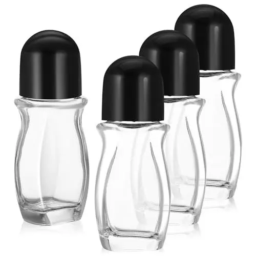 Produktbild: OATIPHO Leere Rollflasche 4er-pack Rollbehälter Reiseflaschen Aus Glas Für Toilettenartikel Vielseitig Einsetzbar Dichter Verschluss
