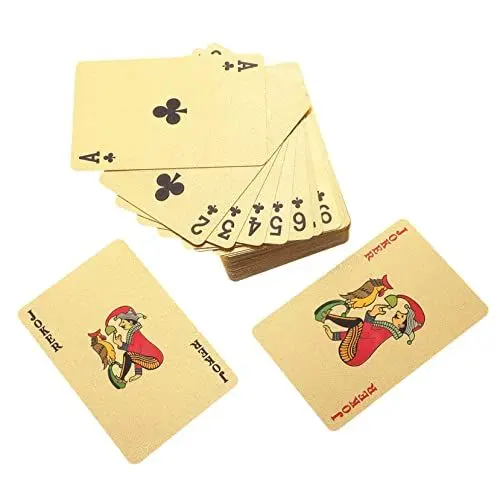 Produktbild: OATIPHO Pokerkarten 1 Deck Party-Unterhaltung Robustes PVC-Material Leicht Zu Reinigen