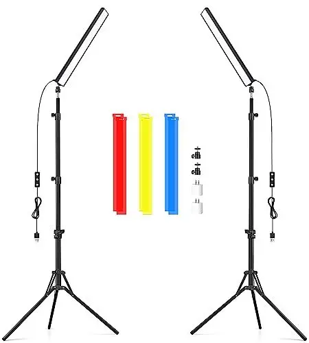 Produktbild: Obeamiu 5600K USB Photography Lighting Stick Kit mit verstellbarem Stativ, dimmbare LED-Videoleuchte, tragbare Studioleuchte für Live-Übertragung/Fotografie