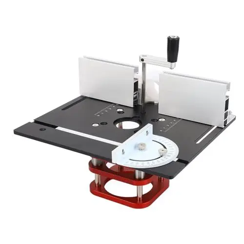 Produktbild: Oberfräse Tischsockel, 51mm Hub höhenverstellbar Universeller manuell anhebbarer Oberfrästisch für 64 bis 66 mm Motordurchmesser Holzbearbeitungsmaschinen