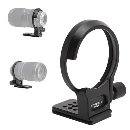 Produktbild: Objektivhalterung mit 70-mm-Schnellwechselplatte für Arca-Typ-Schwalbenschwanznut-Objektivkragen für Tamron T70 180F2.8 II-Objektiv