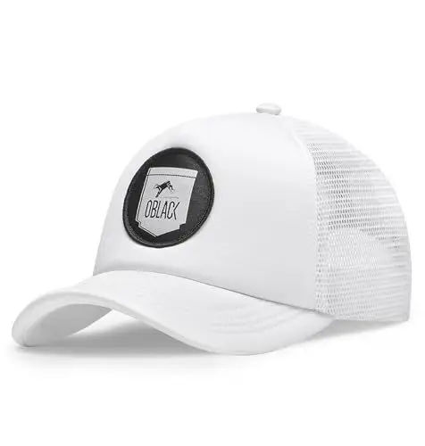 Produktbild: Oblack Jungen Trucker Cap Classic Kids Baseballkappe, Total White, Einheitsgröße