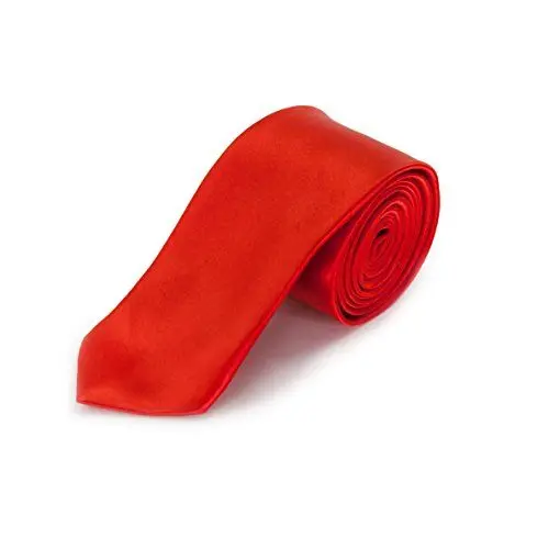 Produktbild: Oblique Unique schmale Krawatte, Farbe wählbar (Rot)