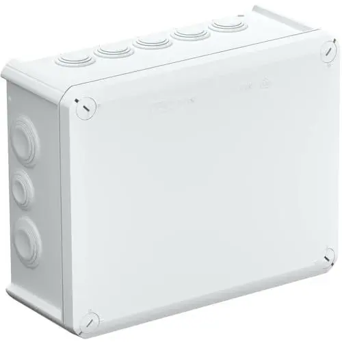 Produktbild: OBO Bettermann Kabelabzweigkasten T250 | mit Einführungen | 240x190x95, lichtgrau