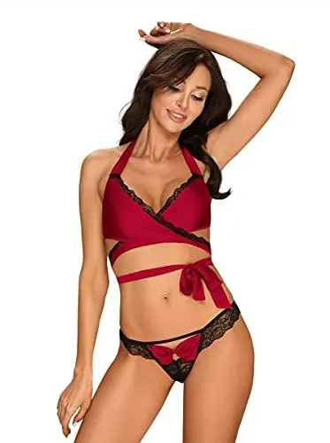 Produktbild: Obsessive Damen Sensuelia Dessous-Set, Red, XL